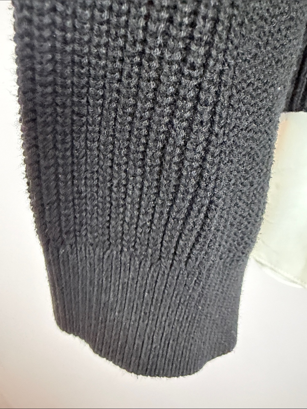 Lauren Ralph Lauren Layered Sweater XL Black Cotton Modal Shirt Hem Pullover - Picture 9 of 13